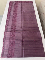 Blended tussar saree with cutwork - MSHK678