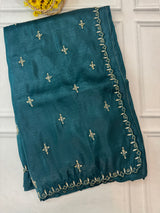 Handworked crush Organza saree MGTS1176
