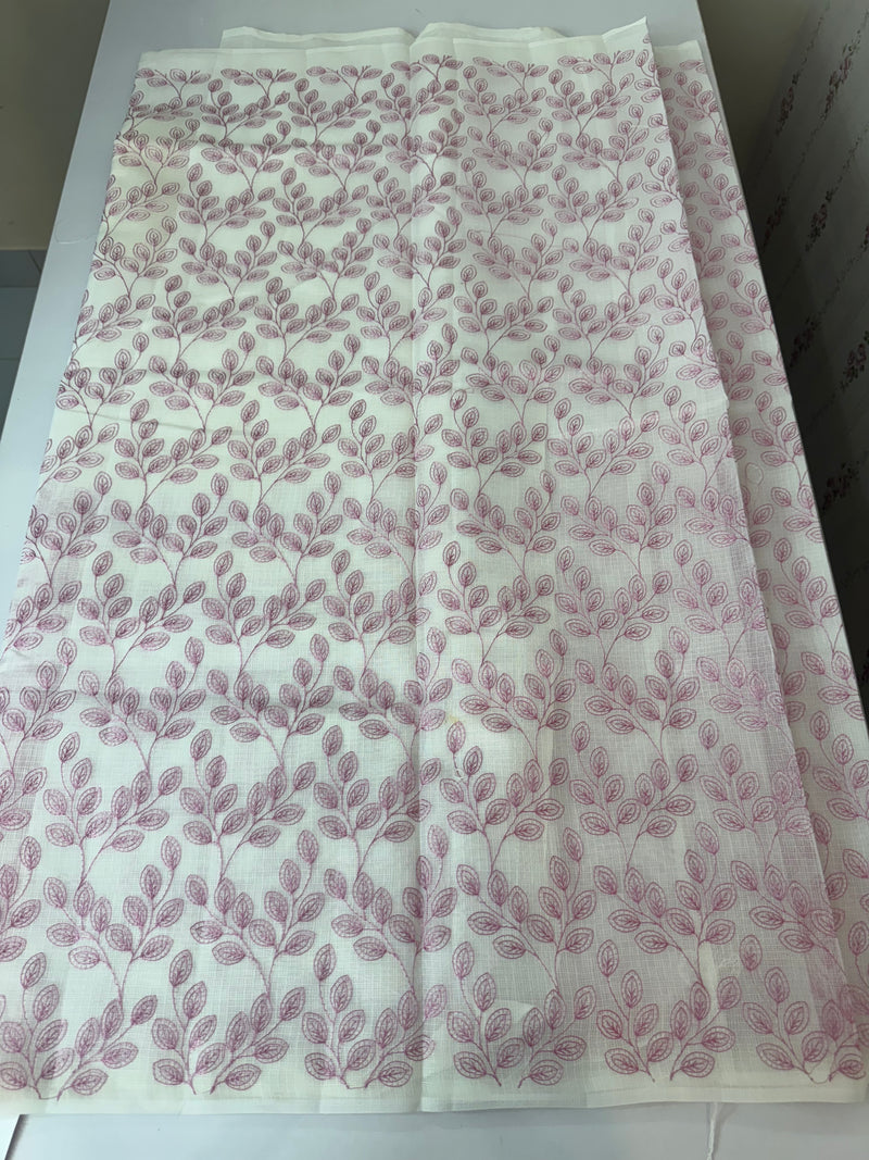 Kota cotton embriodery saree MS1490