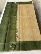 Semi silk saree with contrast borders MSS487