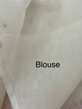 Moonga checks saree with embroidery MSH2898