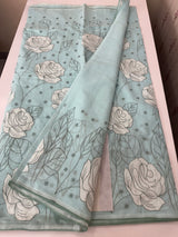 Soft Kota Chanderi saree with applique work MSH223