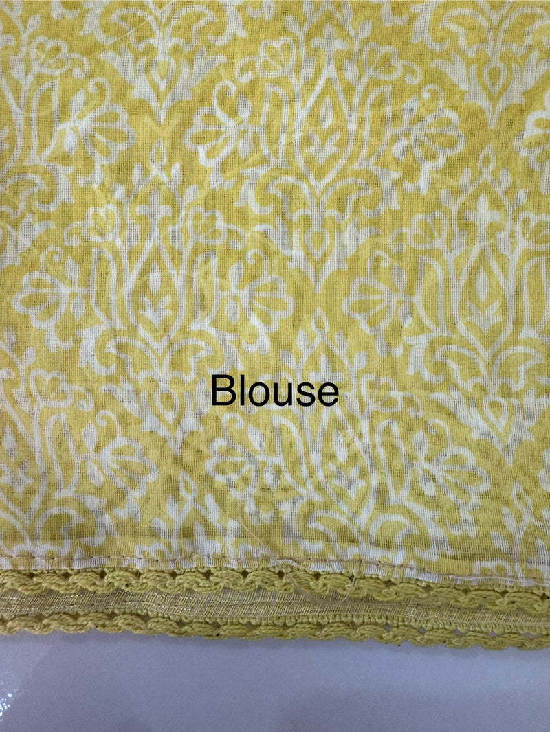 Netkota saree with chikankari embriodery work saree  MS11979 Yellow