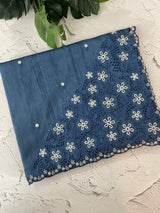 Cutwork Semi tussar saree MTSS680