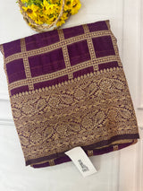 Semi banarasi Khaddi Georgette saree - MS1498 Vadamalli