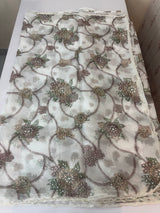 Handworked chiffon Organza saree MCS4534