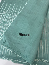 Semi tussar saree with thread work MTS490
