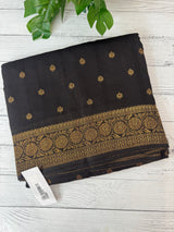 Banarasi Tussar Georgette Saree  - MS44376 Black