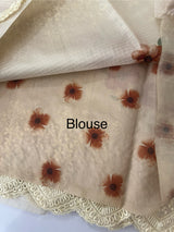 Premium Soft kota silk saree with digital prints and embroidery MKS703