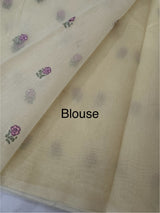 Lightweight Kota Supernet saree with embroidery MS143