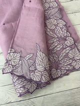 Soft kota silk saree with embriodery MS15031- Lavender