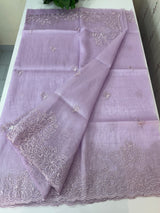 Tissue Organza saree MS14051- Lavender