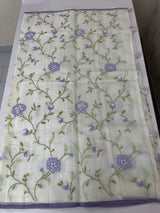 Soft Netkota saree with cross stitch embroidery MSH210