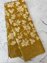 Soft Semi Chanderi saree with banarasi buttas MS9876