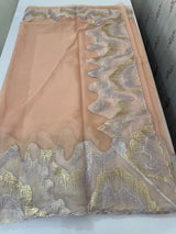 Soft Turkish Organza saree MSOS103 (12) PastelPeach