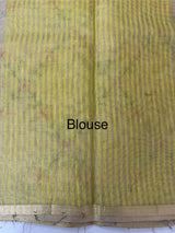 Soft Jute tissue saree with embroidery MJT671