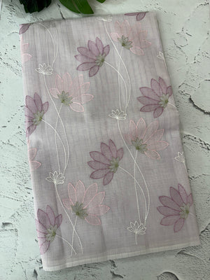 Netkota embriodery saree MS1496 Lavender