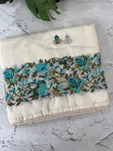 Soft kota checks saree with embroidery - STWSMY