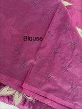 Semi organza saree with appliqué work - MSH906