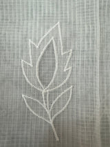 NetKota Applique work saree with net pallu   -MSH144 (2) White