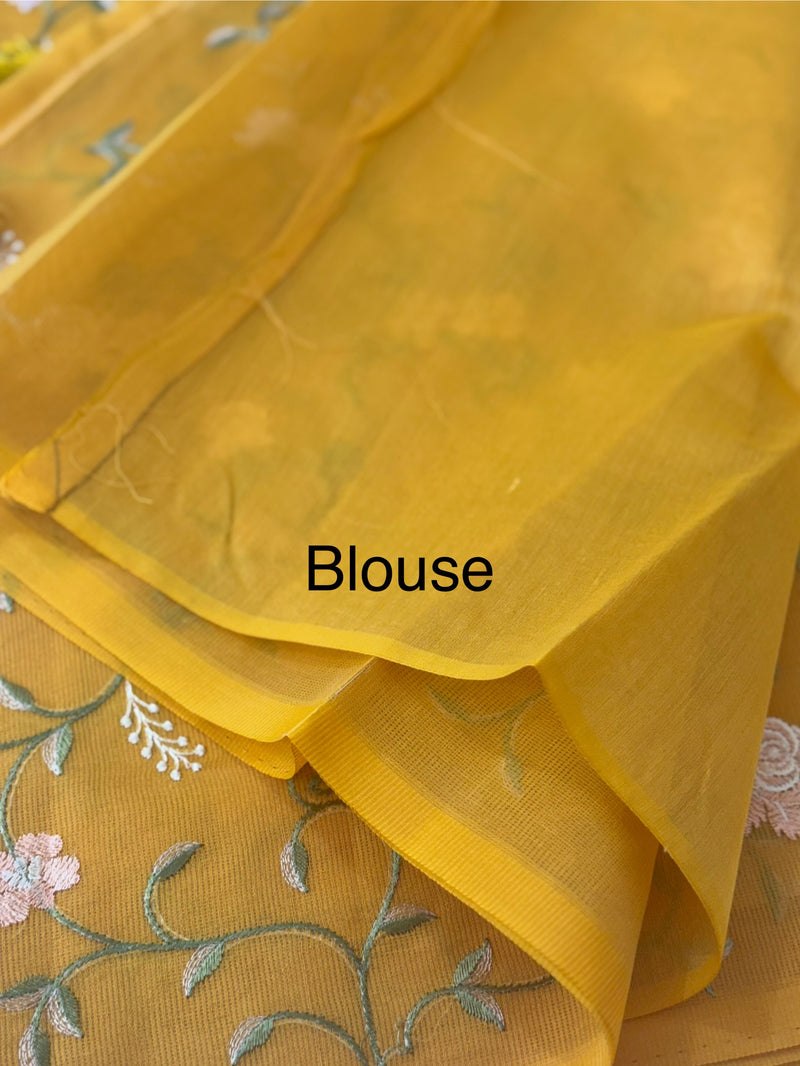 Kota Supernet embriodery saree SHSNYNM