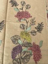 Malai chanderi saree with thread work MSM4567