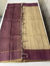 Semi silk saree with contrast borders MSS487