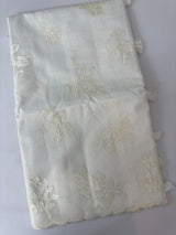 Silky kota embroidery saree  MSK890 Offwhite