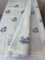 Silky kota embroidery saree MSK654