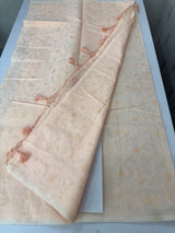 Netkota embriodery saree MSH263 Peach