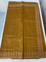 Semi tussar saree with cutwork MSHK566