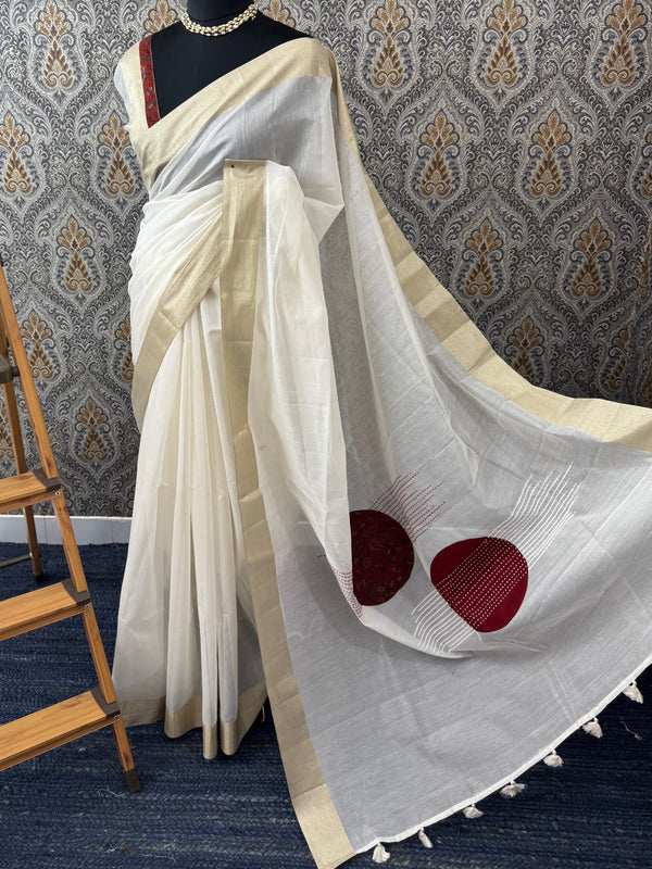 Soft Chanderi viscose silk saree MS1802