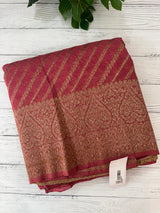 Semi banarasi Khaddi Georgette saree - MS1499 DARK PEACH