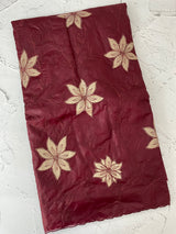 Semi organza saree with appliqué work - MSH906 DeepMaroon