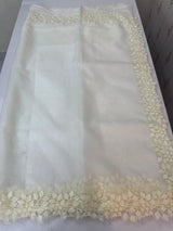 Soft Organza saree with embroidery borders - MSH5777 Offwhite