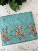 Silky kota embroidery saree MSK4333 Blue