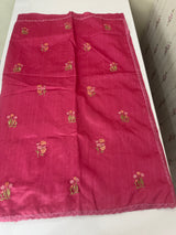 Art silk saree with embroidery SVPSMC • Pink