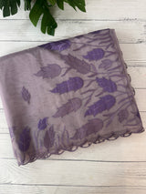 Viscose Organza saree with applique work-MSH103 Mauve