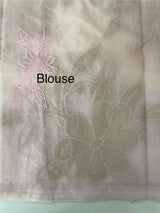Soft organza saree with tissue appliqué work - MSH916 PastelPink