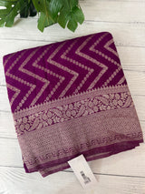 Semi Banarasi Georgette saree MKGS721 Vadamalli