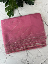 Handworked Organza saree and blouse MCW376 Pink