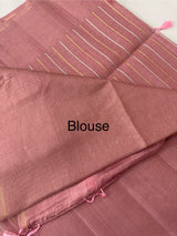 Semi silk saree with zari weaving  MSG6161 DustyOnion