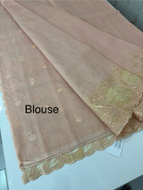 Soft kota silk saree with applique work MS85432