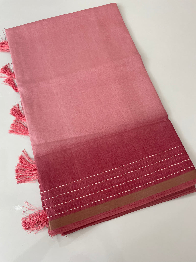Soft Semi silk saree with thread work MSR698