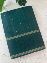 Semi silk saree with zari buttas  MSG6161 - TealGreen