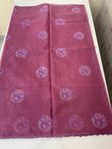 Organza saree with embroidery - MSH375 Magenta