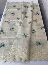 Premium Soft kota silk saree with digital prints and embroidery MKS703