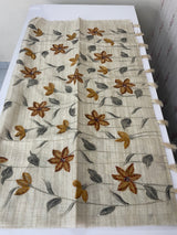 Silky kota saree with kanta work and french knots MSK4389