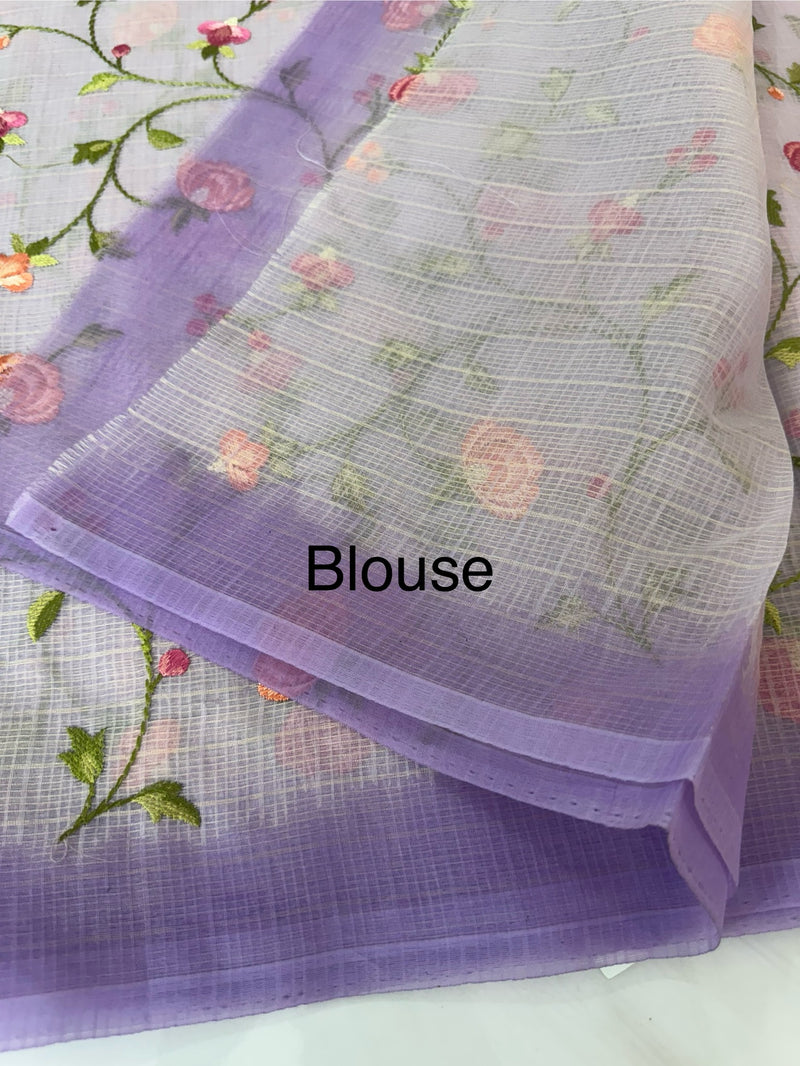 Soft kota silk saree with embriodery MS14809