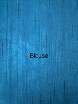 Blended tussar silk saree with embroidery- MS1072 TealBlue